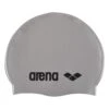Badekappe Arena Classic Silikon Silber Schwarz -Swim World Verkauf 91662 51