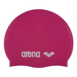 Badekappe Arena Classic Silikon Junior Fuchsia Weiß