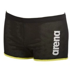 Schwimmhose Arena Square Cut Drag Schwarz