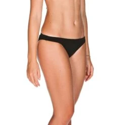 Braga Bikini Arena Solid Bottom Schwarz Weiße Frau