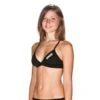 Arena Solid Tie Back Damen Bikini-Oberteil Schwarz/weiß -Swim World Verkauf AR 02A246 055