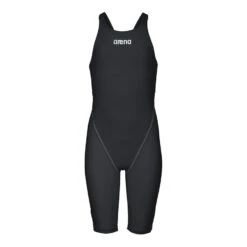 Wettkampf-Badeanzug Arena Powerskin Junior ST 2.0 Schwarz Mädchen