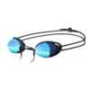 Schwimmbrille Arena Swedix Mirror Schwarz Geräucherte Gläser Blau