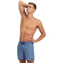 Arena Beach Boxer Badehose Blau/weiß