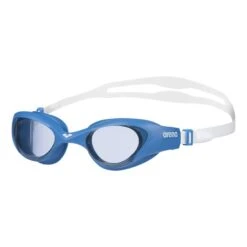 Arena The One Schwimmbrille Weiß/blau Mit Getönten Grauen Gläsern