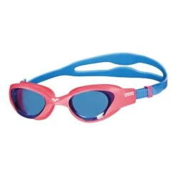 Schwimmbrille Arena The One Blau Pink Mit Transparenten Gläsern Kindblau
