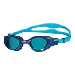 Arena The One Kinder Schwimmbrille Marineblau Mit Blau-transparenten Gläsern