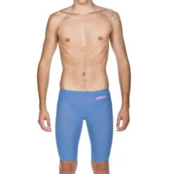 Wettkampfschwimmhose Arena Powerskin R-EVO Jammer Lavendelblau/rosa