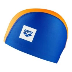 Arena Unix II Kinder Schwimmkappe Hellblau/orange/blau