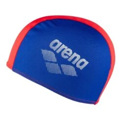 Arena Polyester II Kinder Schwimmkappe Orange/rot