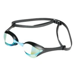Arena Cobra Ultra Swipe Schwimmbrille Schwarz Mit Verspiegelten Grünen/blauen Gläsern