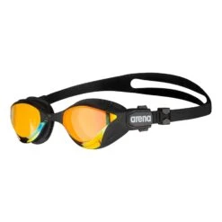 Arena Cobra Triathlon Swipe Schwimmbrille Schwarz Mit Gelben Gläsern