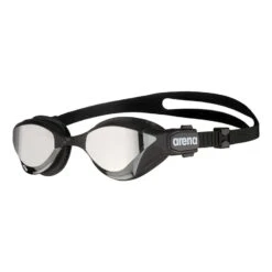 Schwimmbrille Arena Cobra Triathlon Swipe Schwarz Mit Silbernen Linsen