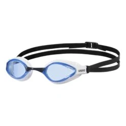 Arena Air Speed Schwimmbrille Schwarz/weiß Mit Blauen Gläsern