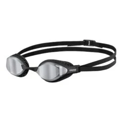 Arena Air Speed Schwimmbrille Schwarz Mit Verspiegelten Grauen Gläsern