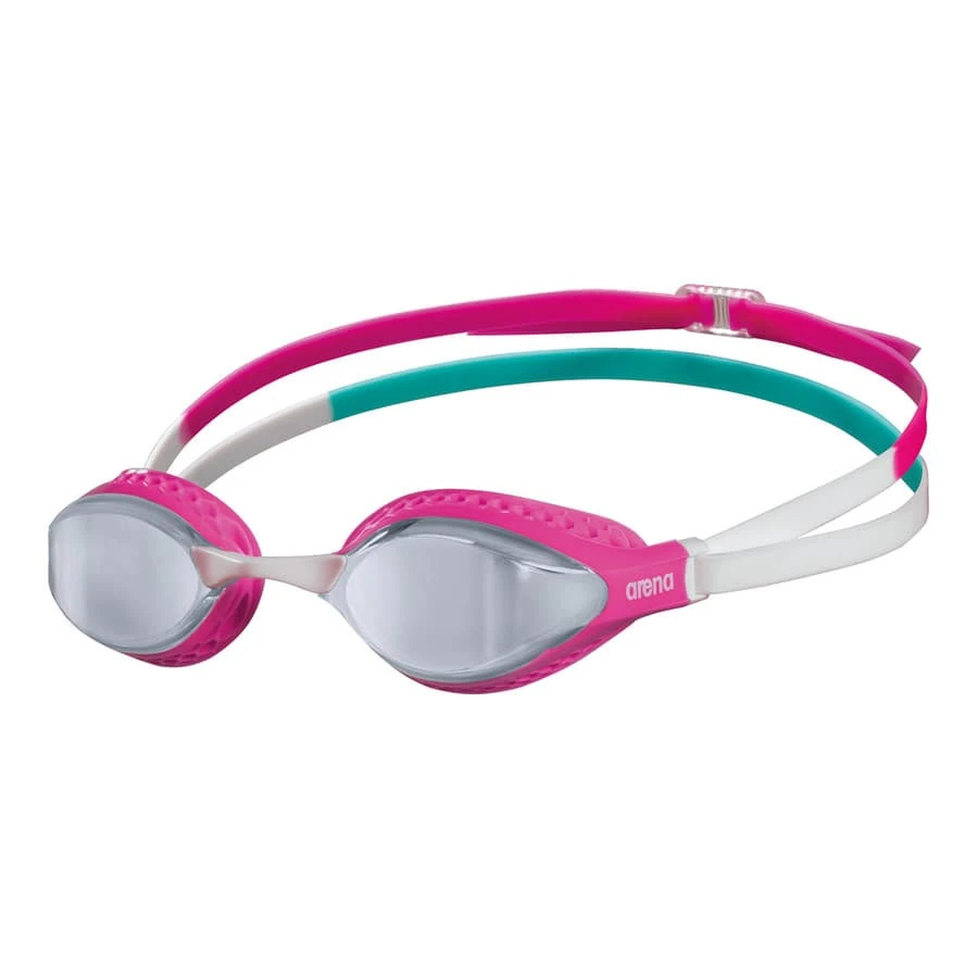 Arena Air Speed Schwimmbrille Pink/weiß/grün Mit Verspiegelten Gläsern 3 Arena Air Speed Schwimmbrille Pink/weiß/grün Mit Verspiegelten Gläsern