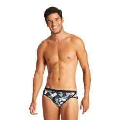 Arena Crazy Camo Cats Badehose Schwarz/weiß