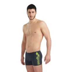 Arena Minishort Optimal Badehose Schwarz/grün
