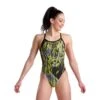 Arena Challenge Back Damen Badeanzug Grün/grau/schwarz -Swim World Verkauf ar 004646 550 001