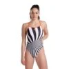 Arena Line Damen Badeanzug Orange/weiß/schwarz -Swim World Verkauf ar 004650 530 001