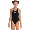 Arena Team Swim Tech Solid Mädchen Badeanzug Schwarz/weiß -Swim World Verkauf ar 004764 550 001