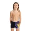 Arena Crazy Style Jungen Badehose Schwarz/gelb/lila
