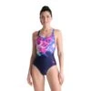 Arena Placement Damen Badeanzug Rosa/weiß/lila 2 Arena Placement Damen Badeanzug Rosa/weiß/lila -Swim World Verkauf ar 005788 700 001